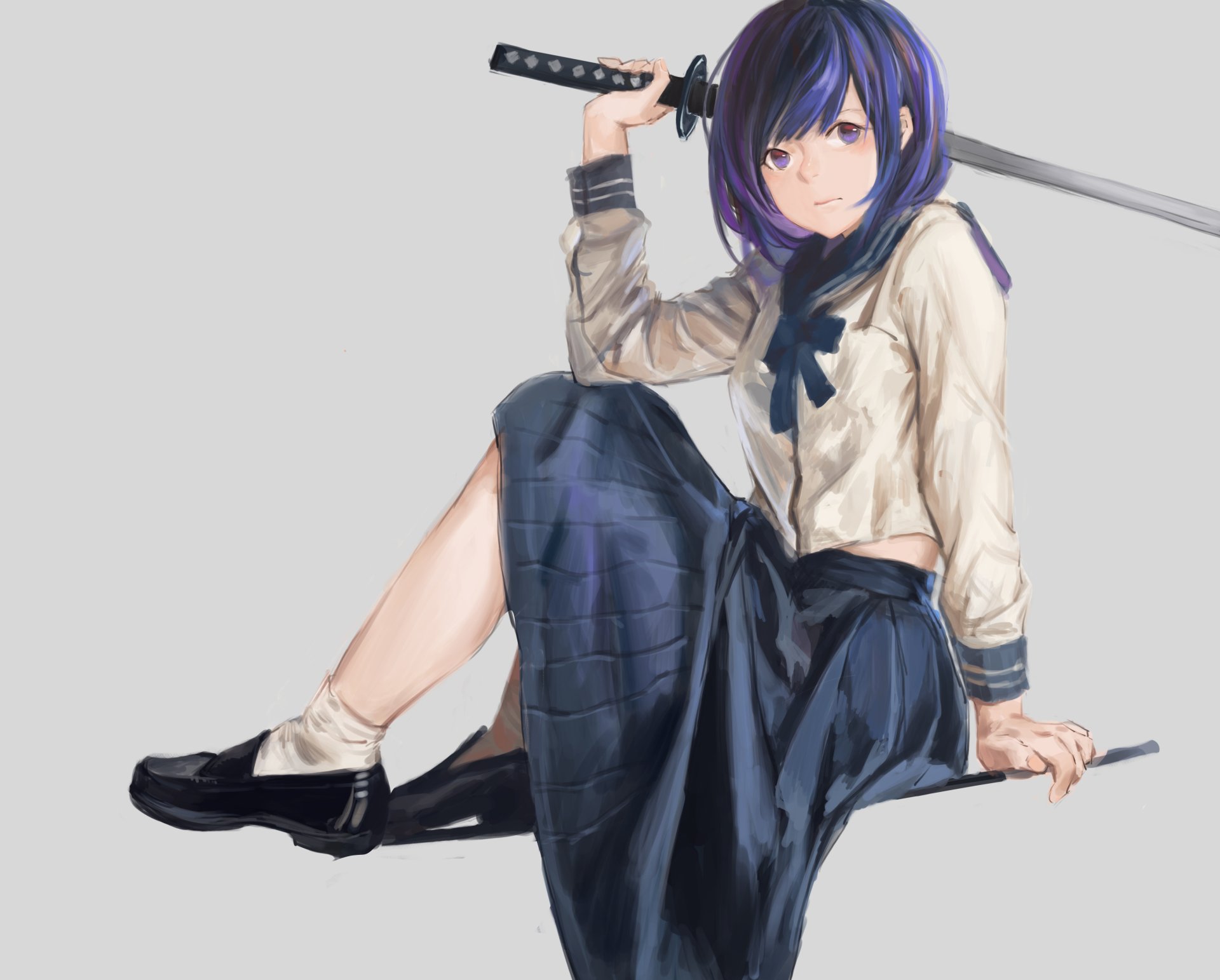 Download Sword Anime Original HD Wallpaper by Ray rain