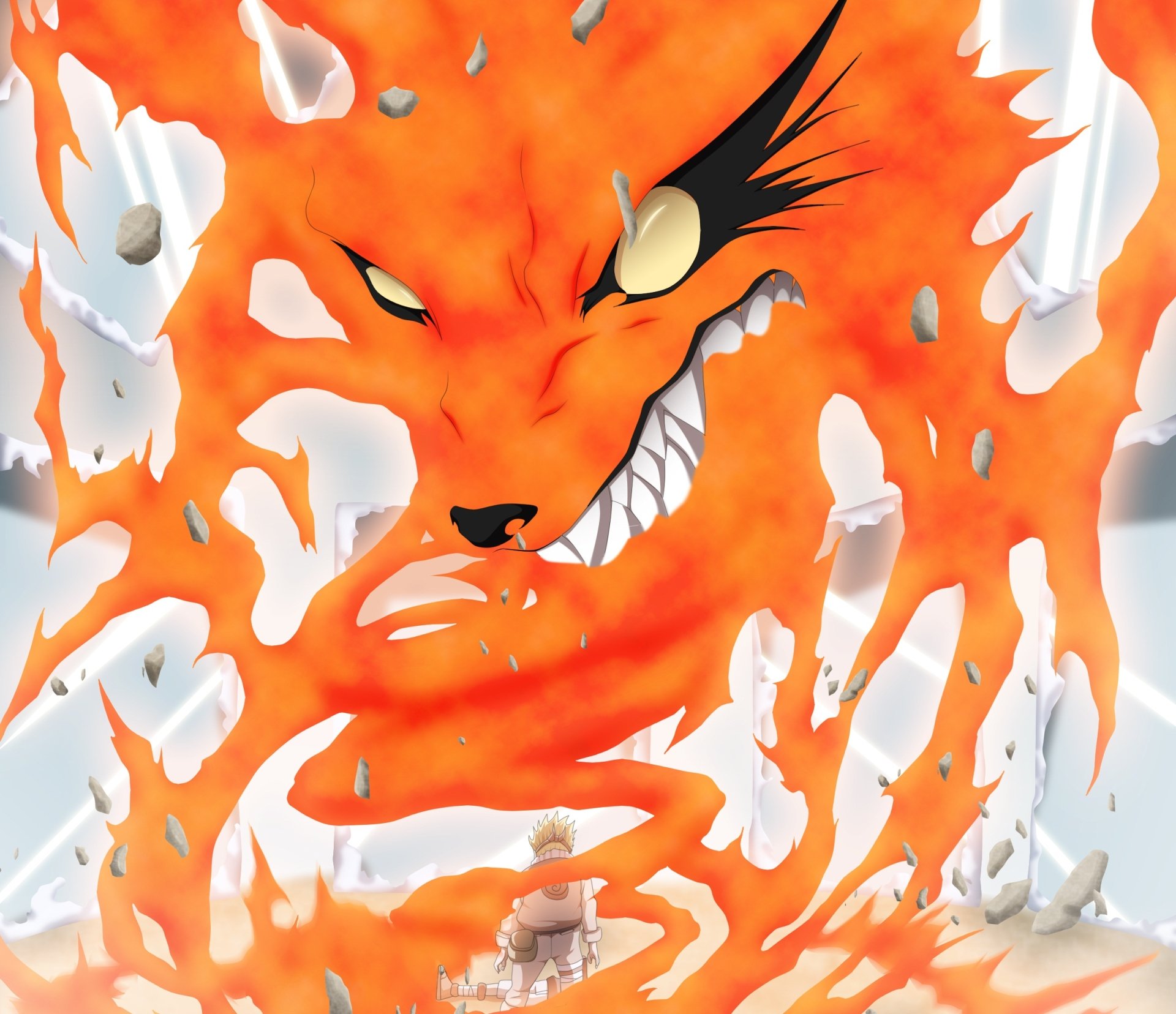 Download Sasuke Uchiha Kurama (Naruto) Naruto Uzumaki Anime Naruto Naruto & Sasuke HD Wallpaper by humbertox1