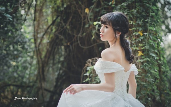 Women Asian Model Black Hair HD Wallpaper | Background Image