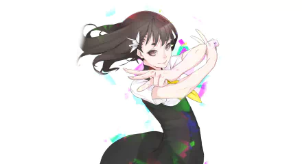 smile long hair black hair Hajime Ichinose Anime Gatchaman Crowds HD Desktop Wallpaper | Background Image