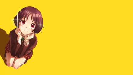 Love Chunibyo & Other Delusions school uniform brown eyes brown hair smile blush short hair Kumin Tsuyuri Anime HD Desktop Wallpaper | Background Image