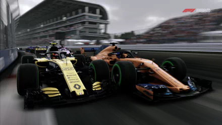McLaren MCL33 McLaren Renault R.S.18 Renault F1 vehicle video game F1 2018 HD Desktop Wallpaper | Background Image