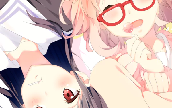 Mitsuki Nase Mirai Kuriyama Anime Beyond the Boundary HD Desktop Wallpaper | Background Image
