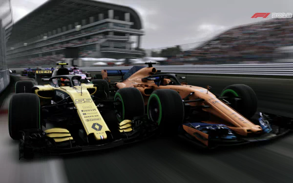 McLaren MCL33 McLaren Renault R.S.18 Renault F1 vehicle video game F1 2018 HD Desktop Wallpaper | Background Image