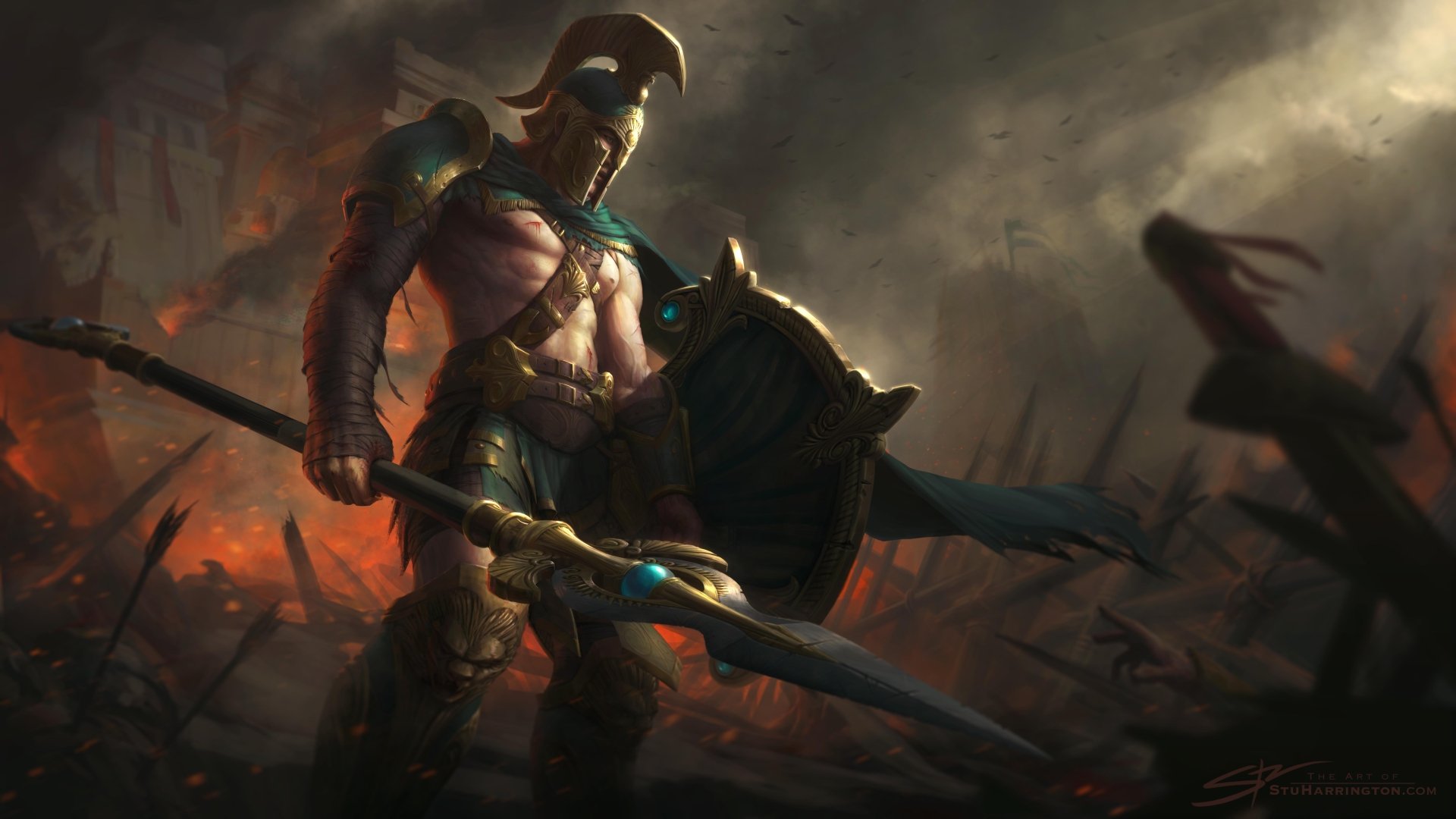10+ Achilles (Smite) HD Wallpapers and Backgrounds