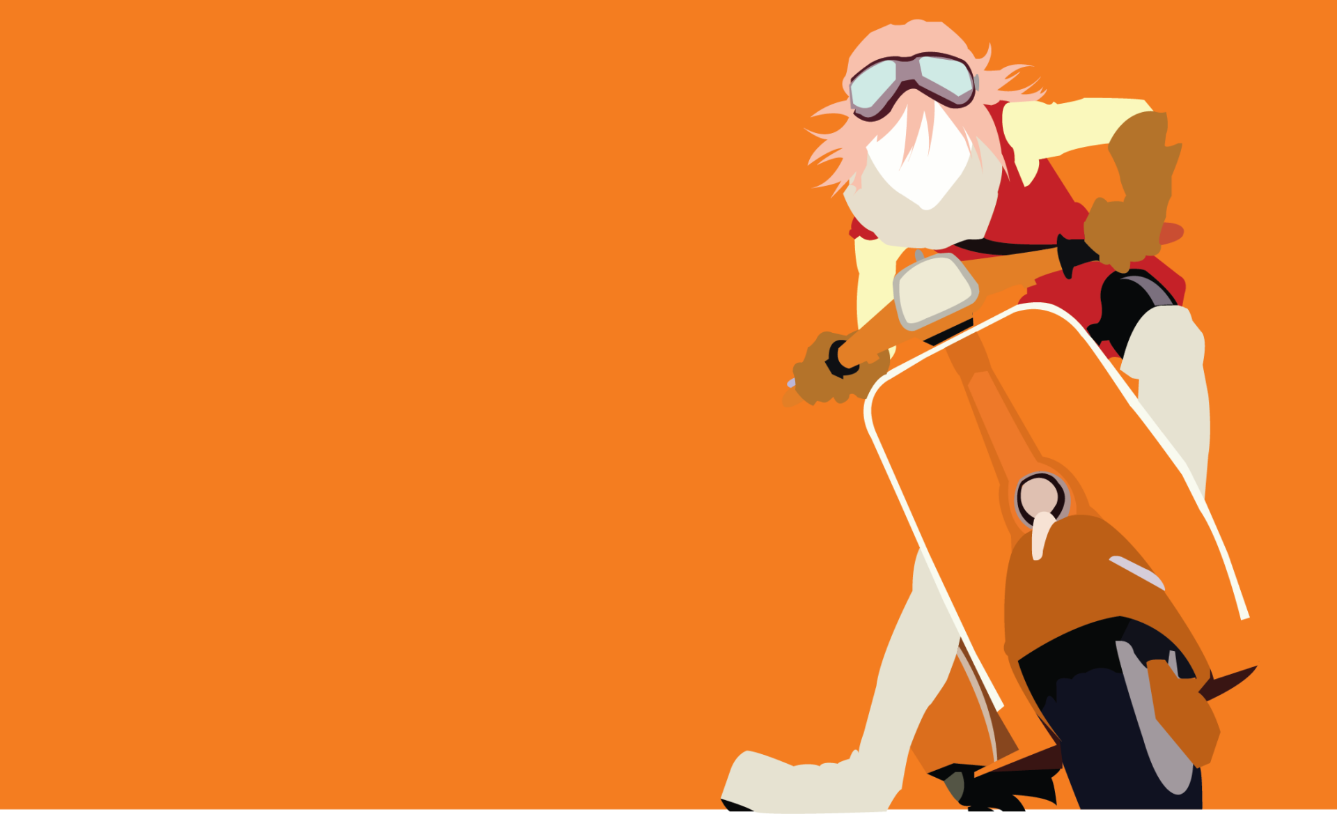 Download Haruko Haruhara Anime FLCL HD Wallpaper by Kiisu-kun