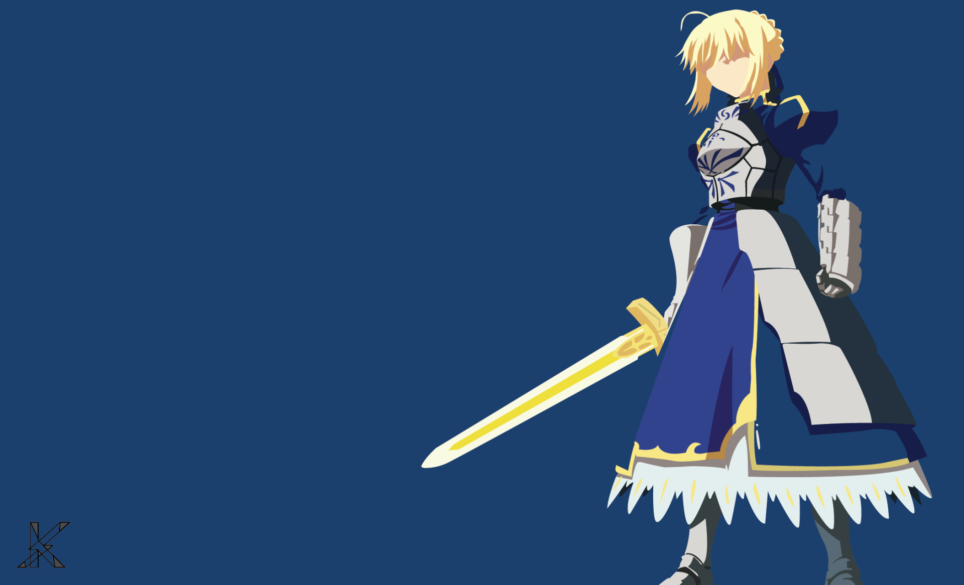 Download Saber (Fate Series) Anime Fate/Zero HD Wallpaper by Kiisu-kun