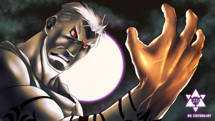 hand angry white hair red eyes Scar (FullMetal Alchemist) Anime Fullmetal Alchemist HD Desktop Wallpaper | Background Image