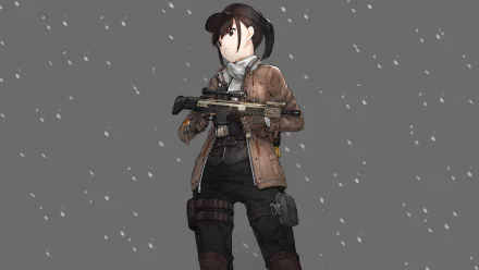 military uniform uniform gun black eyes black hair short hair Anime Original HD Desktop Wallpaper | Background Image
