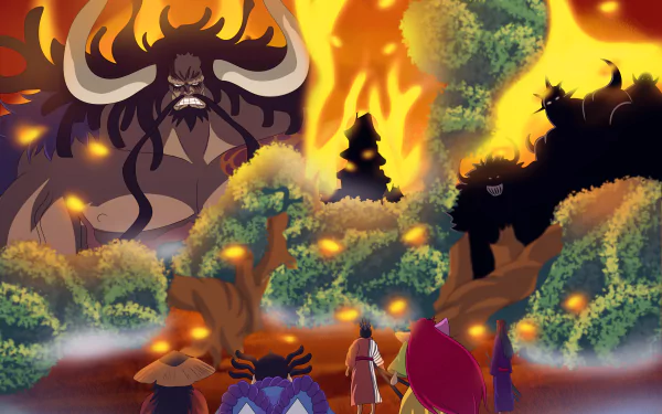 Kurozumi Kanjuro Kin'emon (One Piece) Kaido (One Piece) Anime One Piece HD Desktop Wallpaper | Background Image