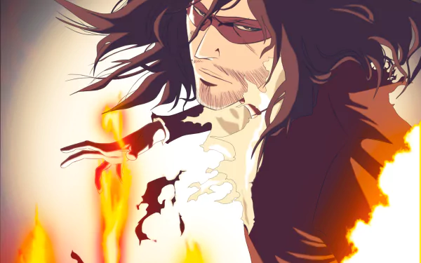 Zangetsu from Bleach depicted in vivid detail on an HD desktop wallpaper, capturing the essence of this popular Anime character.