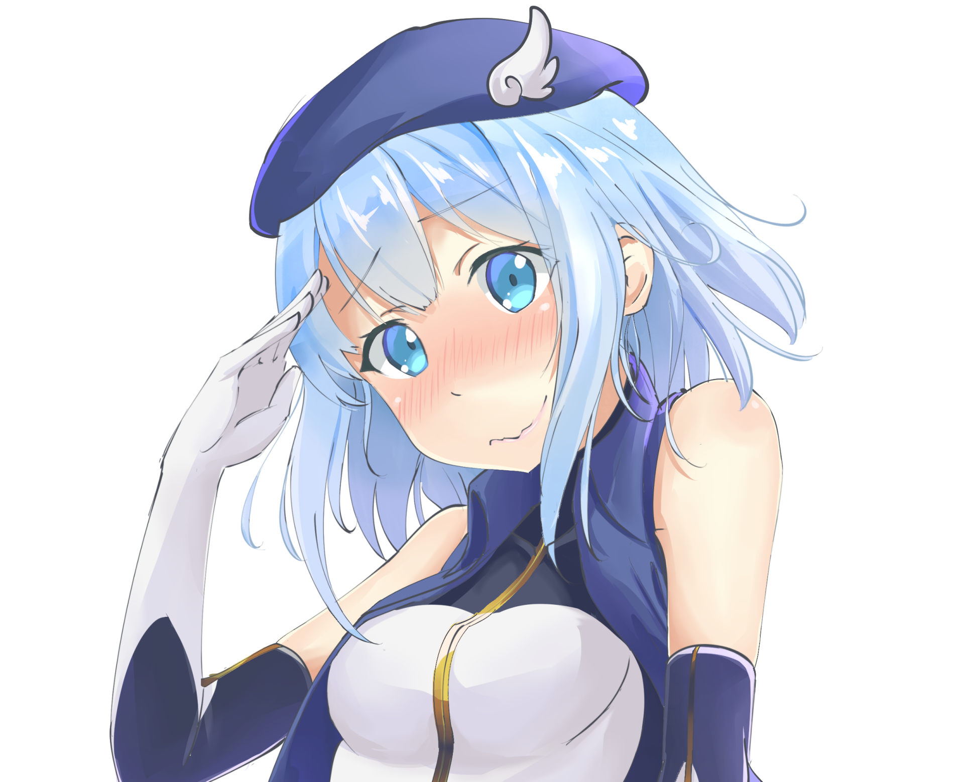 Download Blue Eyes Blue Hair Anime Original HD Wallpaper by ragnaveldt