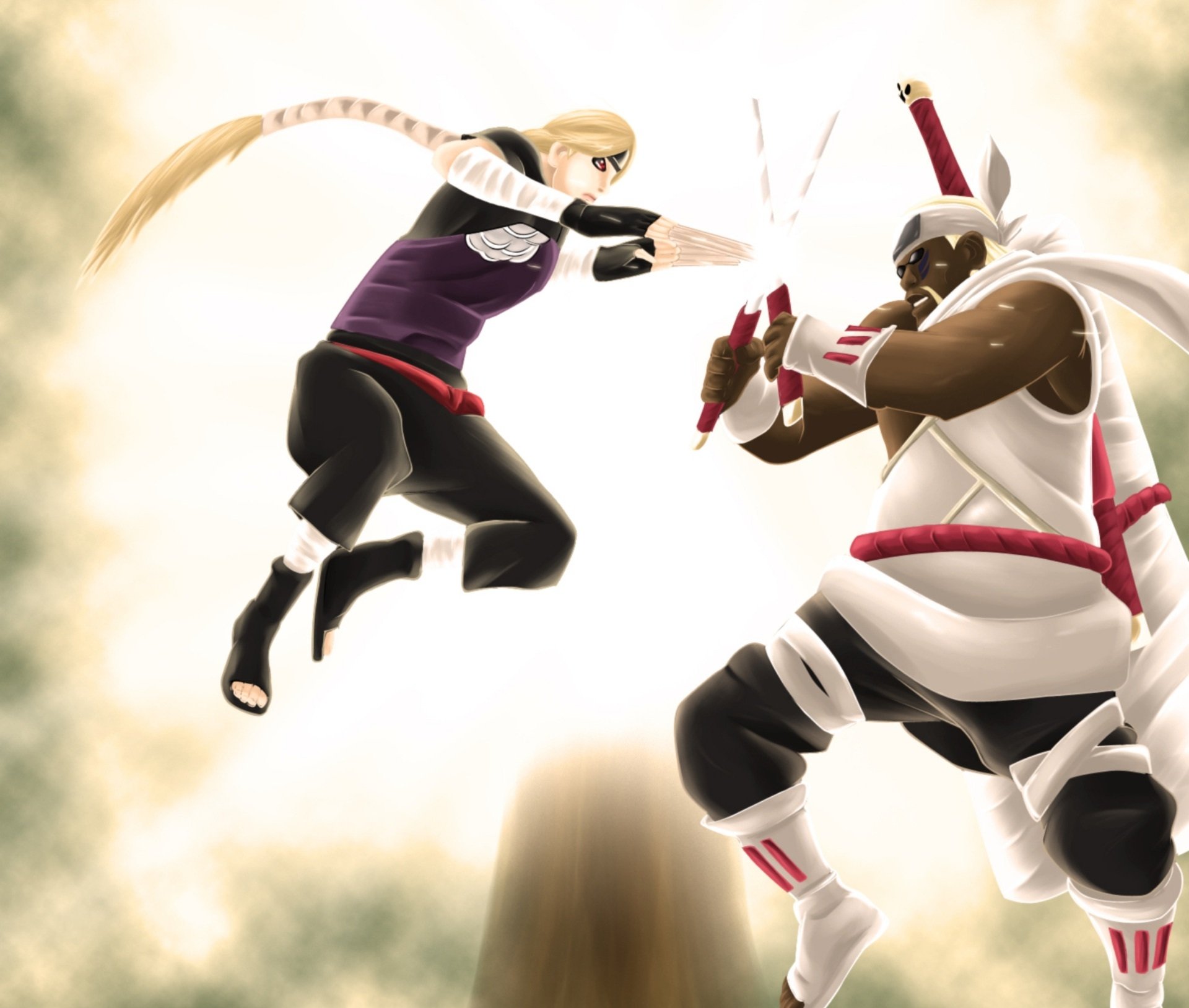 Download Yugito Nii Killer Bee (Naruto) Anime Naruto HD Wallpaper by