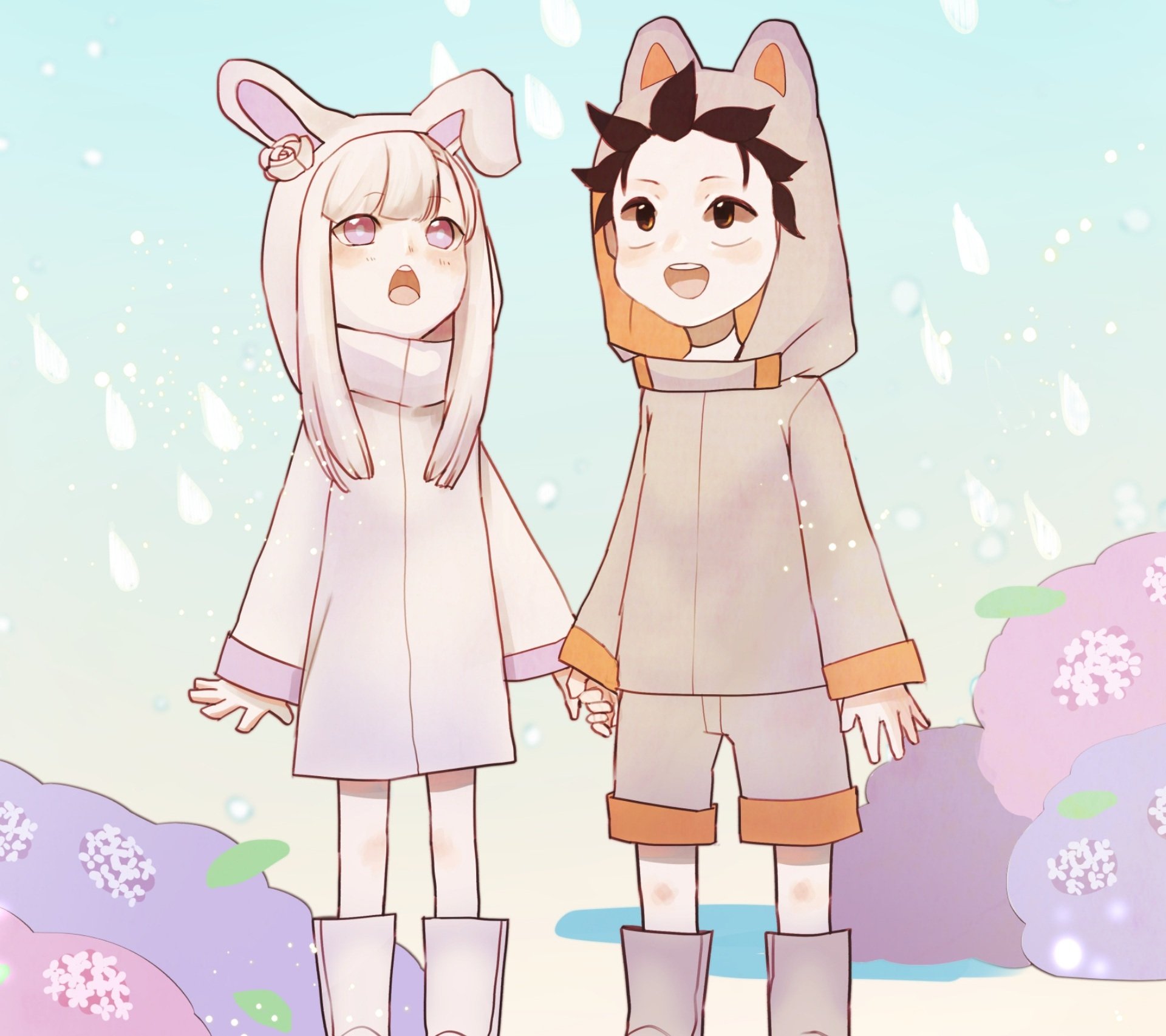 Download Emilia (Re:ZERO) Subaru Natsuki Anime Re:Zero - Starting Life In Another World HD Wallpaper by 比和コウタ