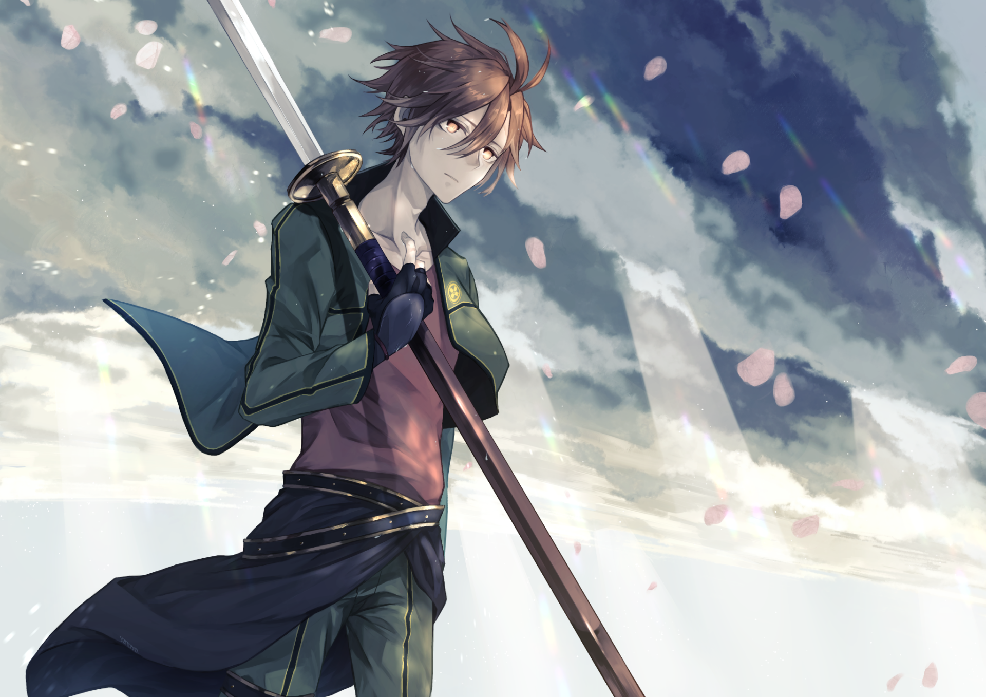 Download Otegine (Touken Ranbu) Anime Touken Ranbu HD Wallpaper by 染赤