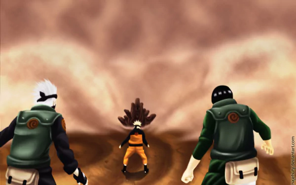 Gedō Mazō Kakashi Hatake Might Guy Naruto Uzumaki Anime Naruto HD Desktop Wallpaper | Background Image