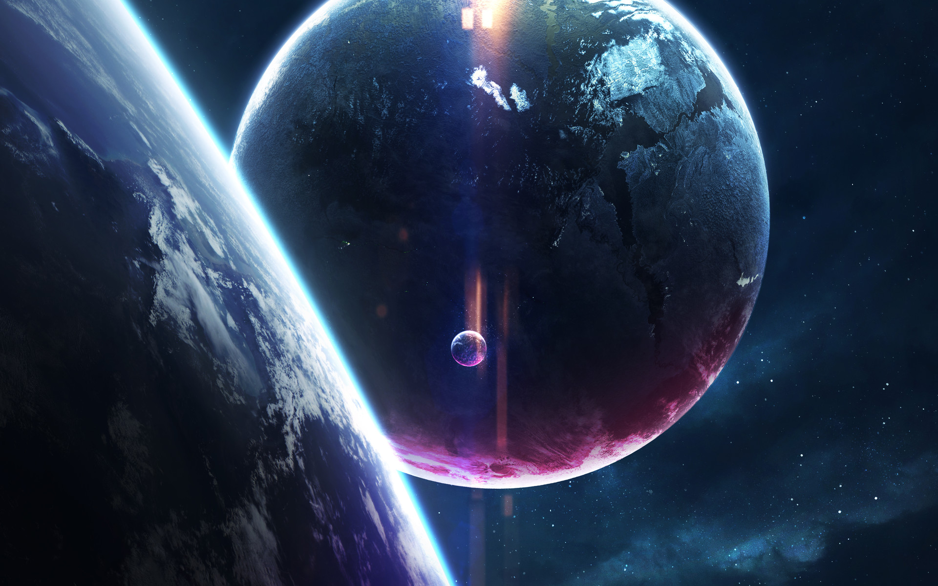 Download Sci Fi Planet HD Wallpaper by Vadim Sadovski