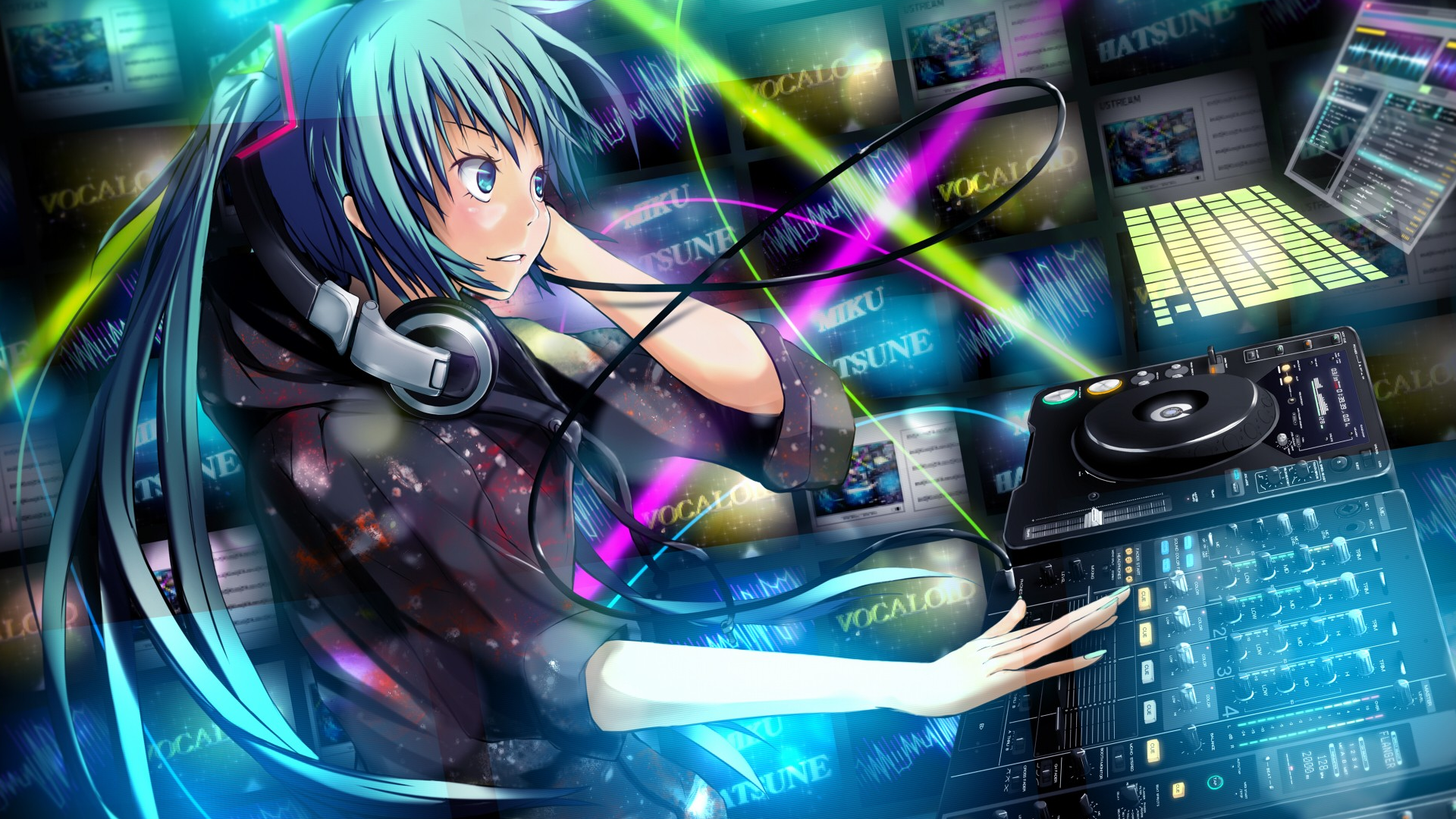Download Hatsune Miku Anime Vocaloid HD Wallpaper