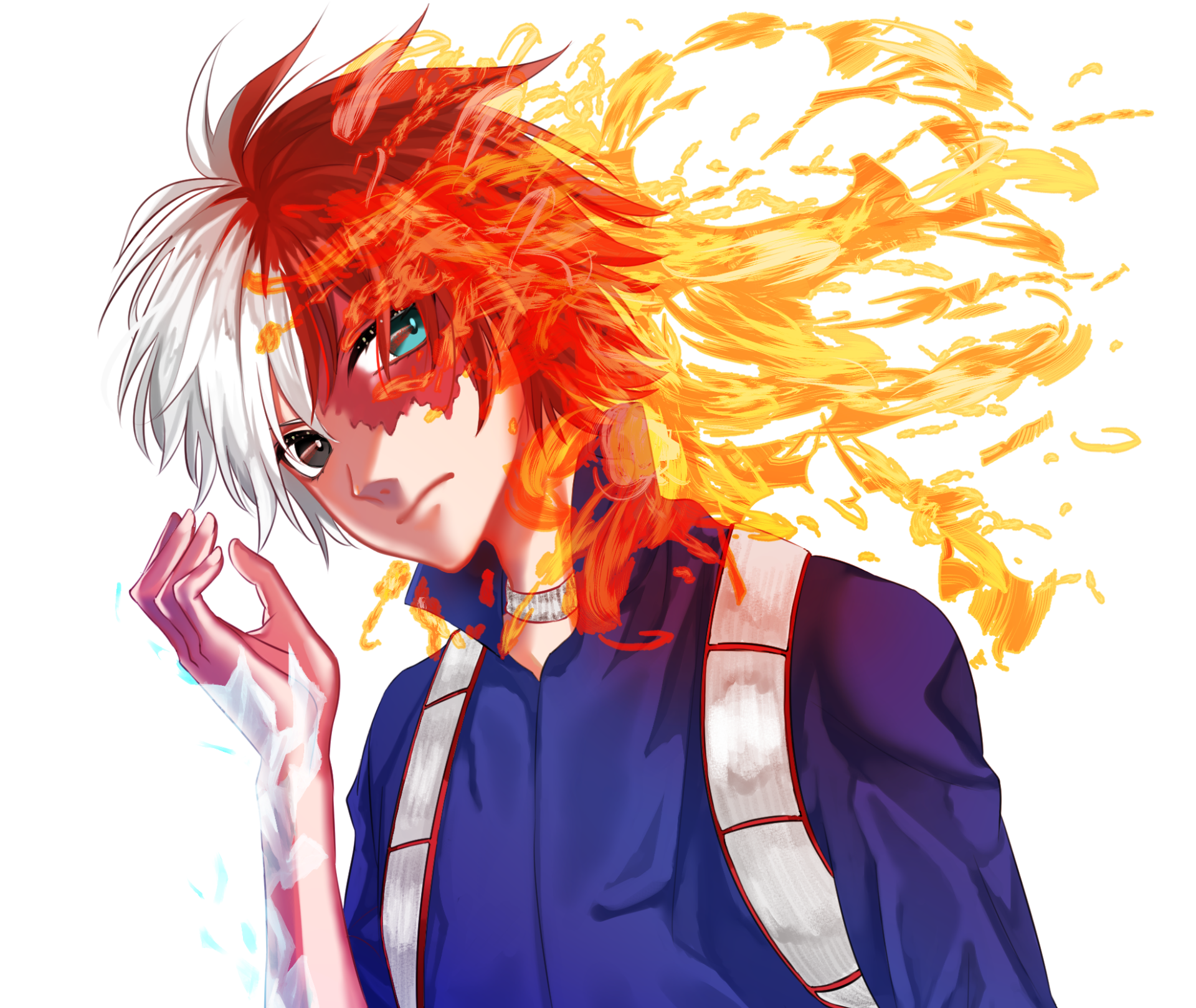 Download Shoto Todoroki Anime My Hero Academia HD Wallpaper by まあの