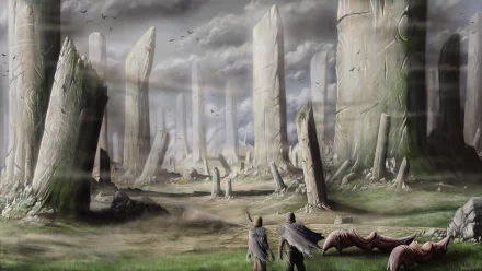 fantasy ruin HD Desktop Wallpaper | Background Image