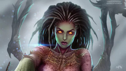 Sarah Kerrigan video game Starcraft HD Desktop Wallpaper | Background Image