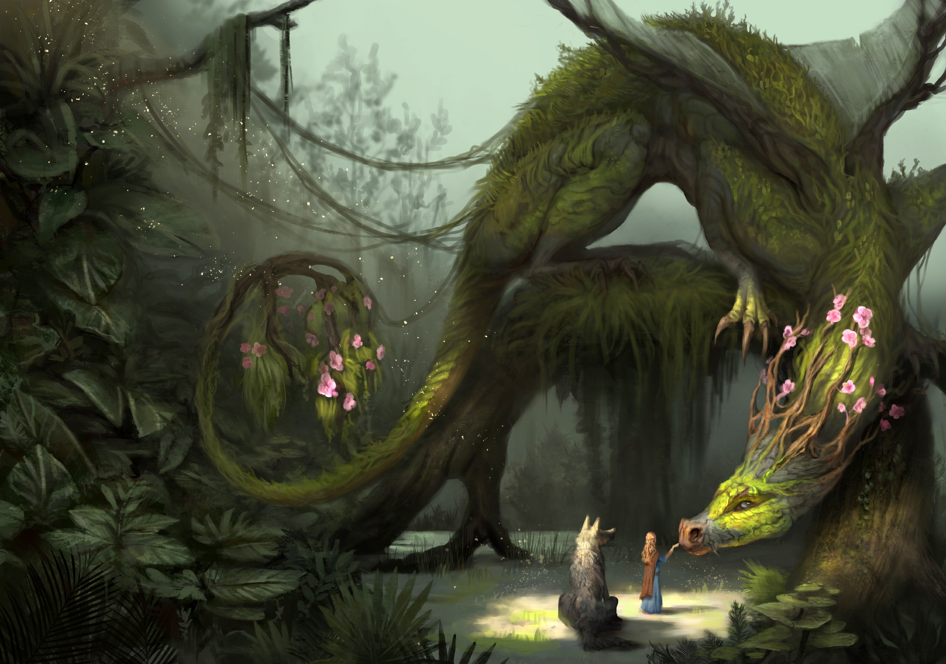 Green Forest Dragon by Jade Merien