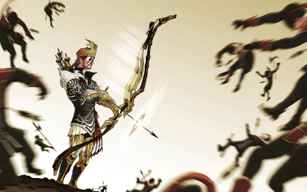 bard video game Final Fantasy XIV: A Realm Reborn HD Desktop Wallpaper | Background Image