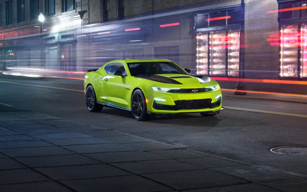 muscle car green car car Chevrolet Chevrolet Camaro vehicle Chevrolet Camaro SS HD Desktop Wallpaper | Background Image