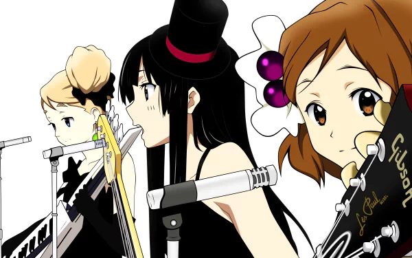 Tsumugi Kotobuki Yui Hirasawa Mio Akiyama Anime K-ON! HD Desktop Wallpaper | Background Image