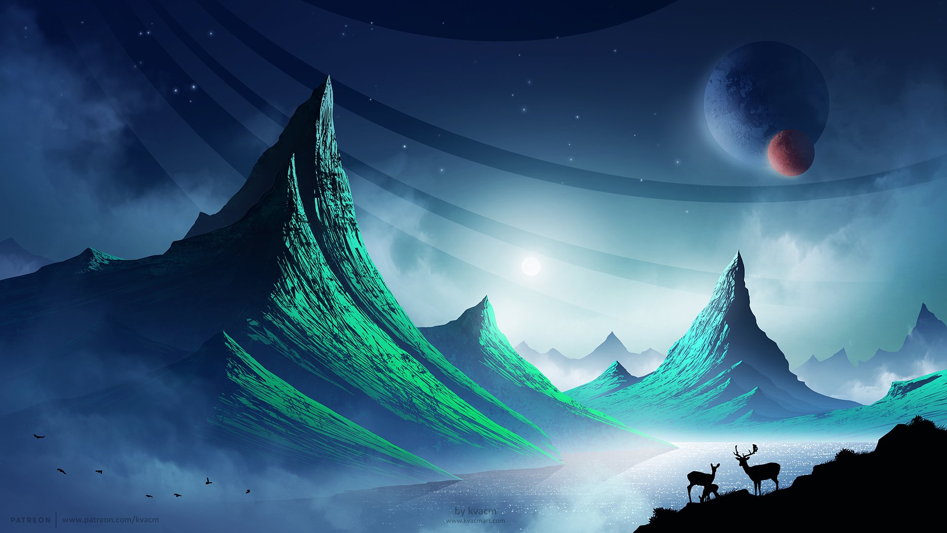 Fantasy Landscape HD Wallpaper by Michal Kváč