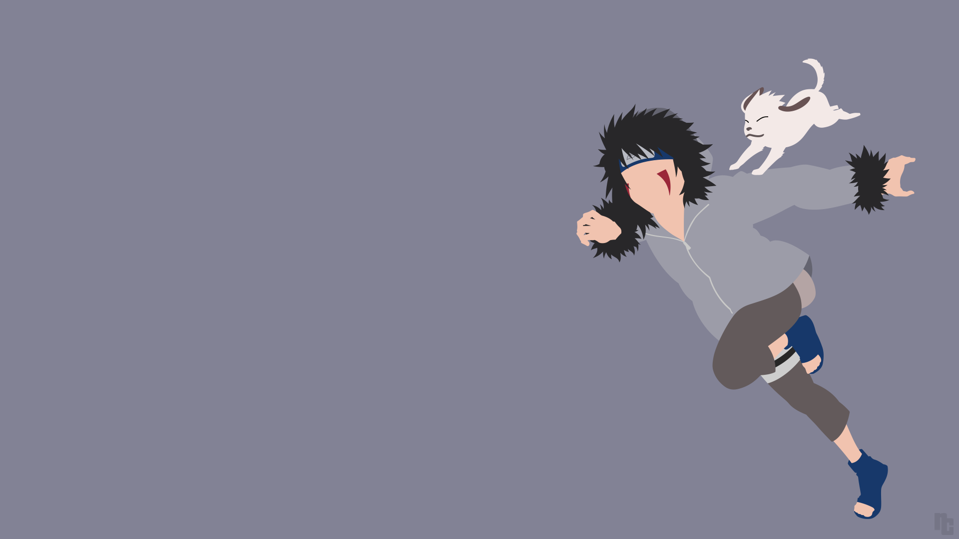 Download Akamaru (Naruto) Kiba Inuzuka Anime Naruto 4k Ultra HD Wallpaper  by ncoll36, image size:1920x1080