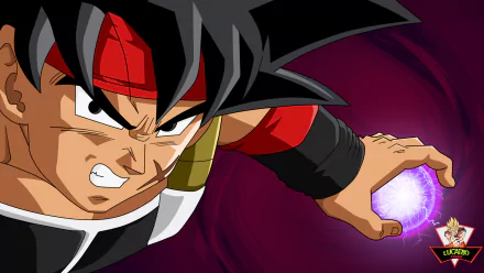 HD PC desktop wallpaper featuring an intense anime character from Dragon Ball Super charging a glowing energy sphere.