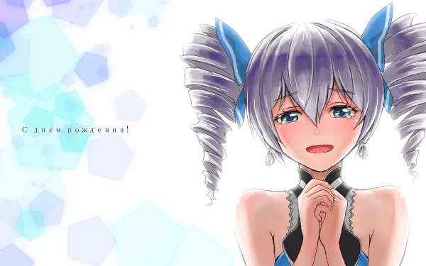 4K Ultra HD anime wallpaper featuring Bronya Zaychik from Benghuai Xueyuan with white twintails, blue eyes, and an emotional expression on her face.