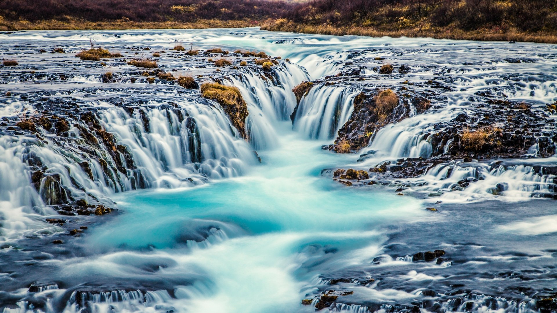 Download Bruarfoss Waterfall Iceland Nature Waterfall 4k Ultra HD Wallpaper by Andrés Nieto Porras