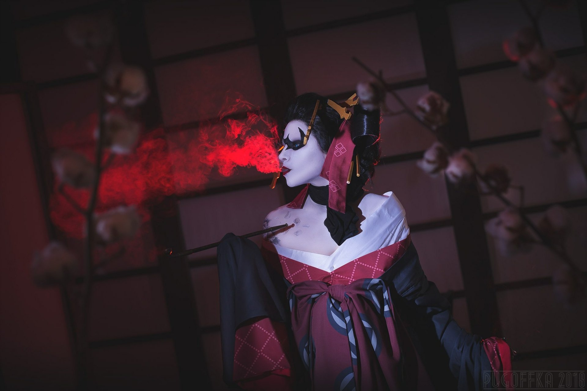 Download Harley Quinn Batman Ninja Woman Cosplay HD Wallpaper by PUGOFFKA
