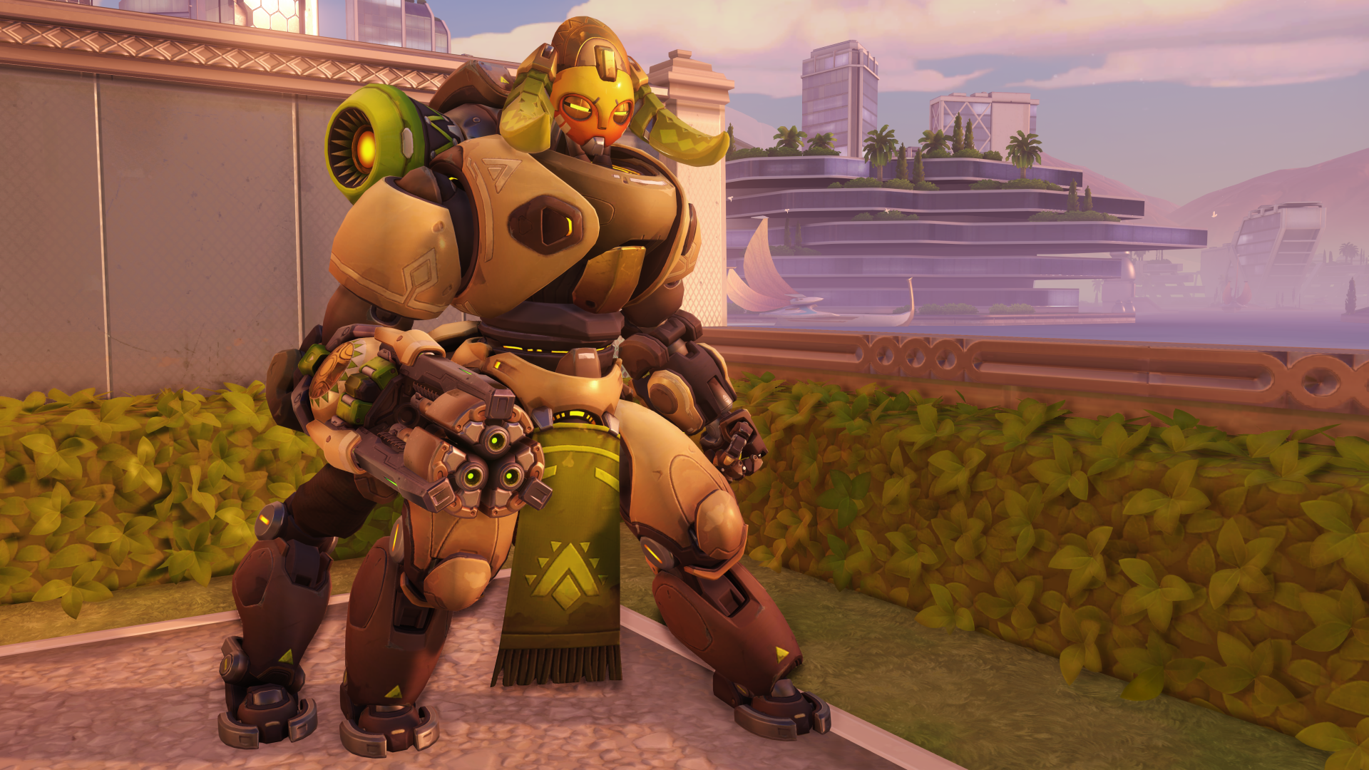 Download Orisa (Overwatch) Video Game Overwatch 4k Ultra HD Wallpaper