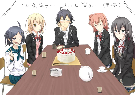 Iroha Isshiki Komachi Hikigaya Yui Yuigahama Yukino Yukinoshita Hachiman Hikigaya Anime My Teen Romantic Comedy SNAFU HD Desktop Wallpaper | Background Image