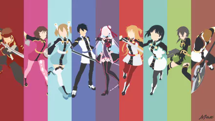 Shino Asada Silica (Sword Art Online) Rika Shinozaki Klein (Sword Art Online) Agil (Sword Art Online) Sinon (Sword Art Online) Suguha Kirigaya Yuna (Sword Art Online) Kazuto Kirigaya Kirito (Sword Art Online) Asuna Yuuki Anime Sword Art Online Movie: Ordinal Scale HD Desktop Wallpaper | Background Image