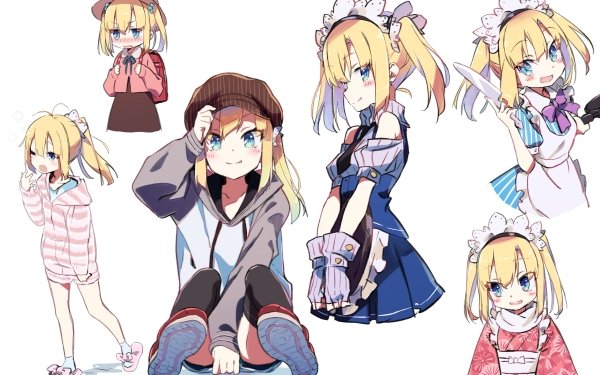 Anime Virtual Youtuber Kotohara Hinari HD Wallpaper | Background Image