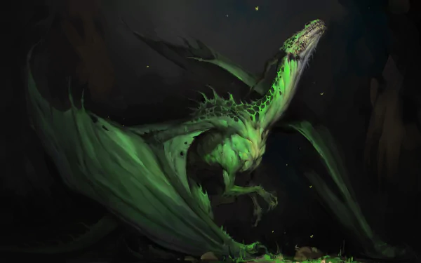 fantasy dragon green dragon HD Desktop Wallpaper | Background Image