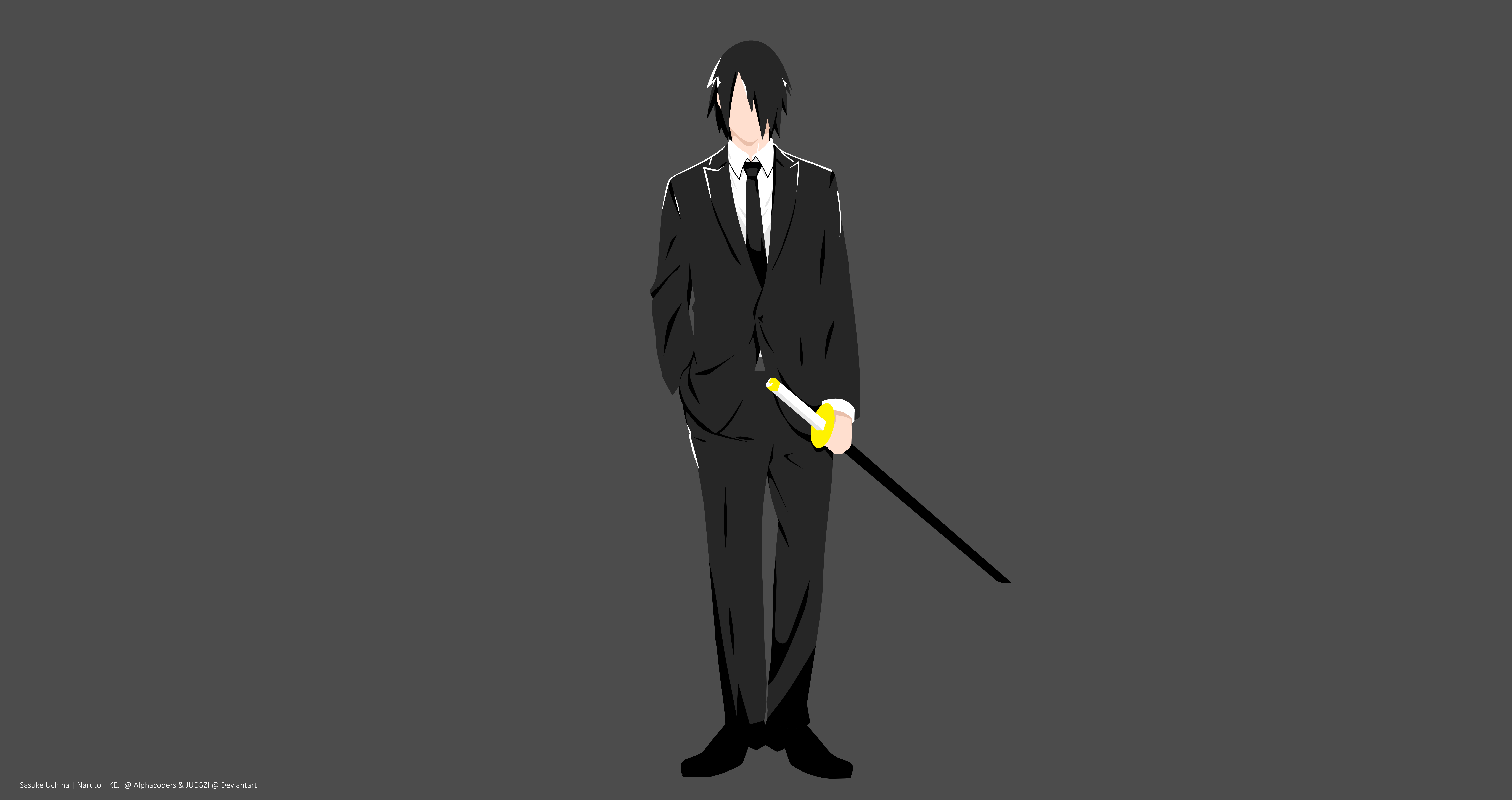 sasuke black outfit wallpaper