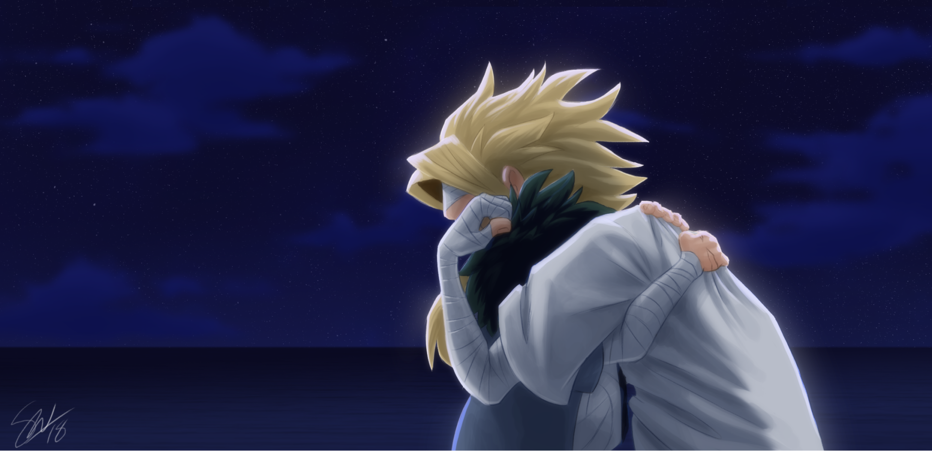 Download All Might Izuku Midoriya Anime My Hero Academia HD Wallpaper by Soundwave superior