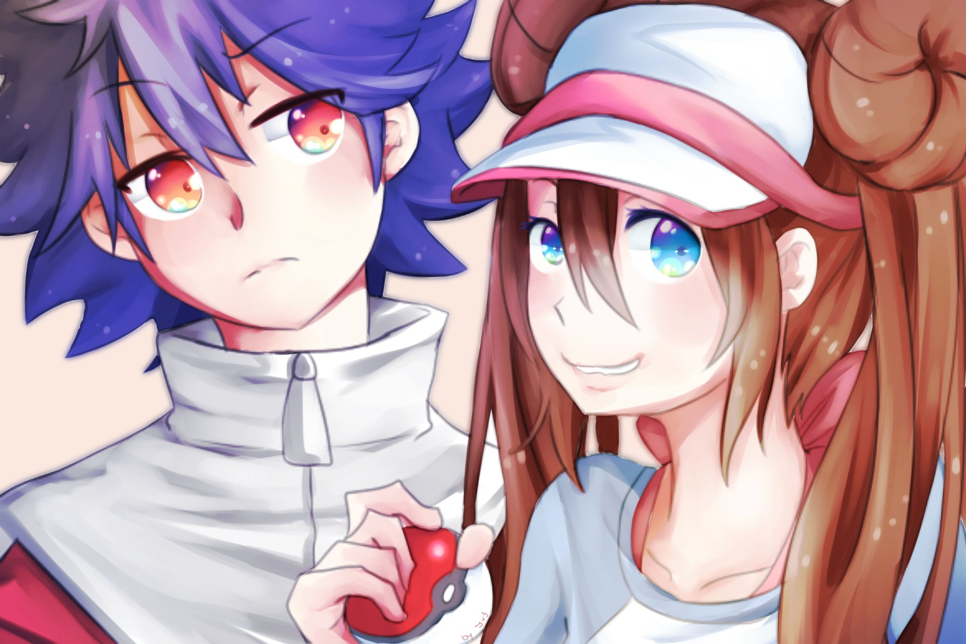 Download Rosa (Pokemon) Hugh (Pokémon) Video Game Pokemon: Black And White 2 4k Ultra HD Wallpaper by Jennax3