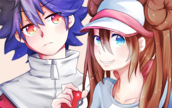 Rosa (Pokemon) Hugh (Pokémon) video game Pokemon: Black and White 2 HD Desktop Wallpaper | Background Image