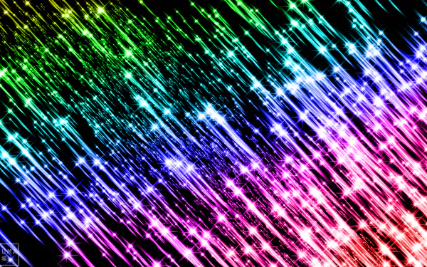 HD desktop wallpaper featuring an abstract display of vibrant colors cascading diagonally, creating a dynamic and captivating background.