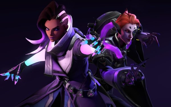 Video Game Overwatch Sombra Moira HD Wallpaper | Background Image