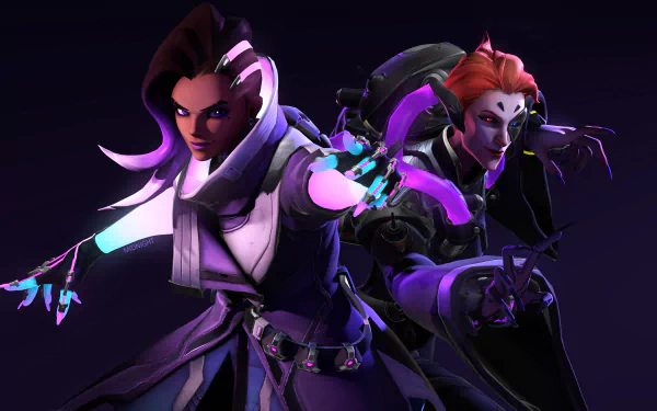 Moira (Overwatch) Sombra (Overwatch) video game Overwatch HD Desktop Wallpaper | Background Image