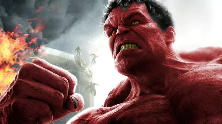 Comic Red Hulk HD Desktop Wallpaper | Background Image