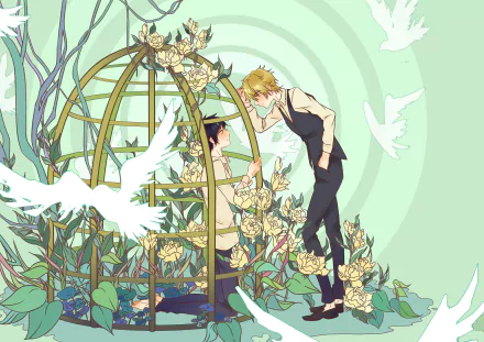 Izaya Orihara Shizuo Heiwajima Anime Durarara!! HD Desktop Wallpaper | Background Image