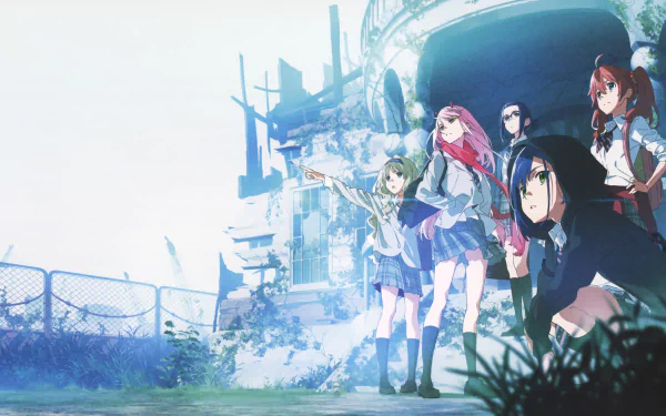 Miku (Darling in the FranxXX) Ikuno (Darling in the FranxXX) Kokoro (Darling in the FranxXX) Ichigo (Darling in the FranXX) Zero Two (Darling in the FranXX) Anime Darling in the FranXX HD Desktop Wallpaper | Background Image